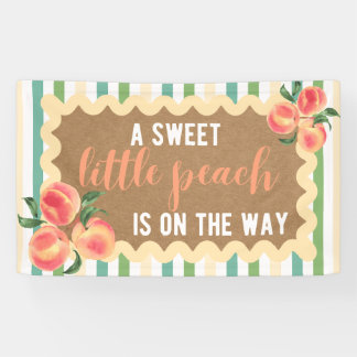 Baby Girl Shower Banner Pfirsich Thema Party Hinte