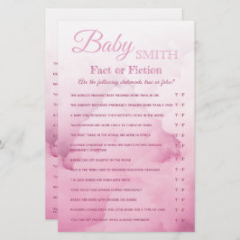 Baby Girl Shower Quiz Fiktion Triviales Spiel