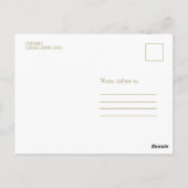 Baby Girl Simple Baby Shower Einladung Postkarten (Rückseite)