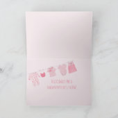 Baby Girl Spanish Glückwünsche Karte (Innenseite)