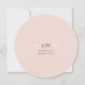 Baby Girl Sprinkle BOHO Blume Watercolor Einladung (Rückseite)