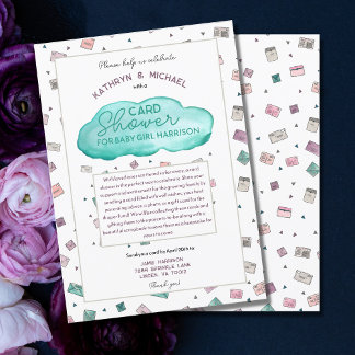 Baby Girl Sprinkle Card Dusche Einladung