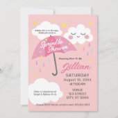 Baby Girl Sprinkle Dusche Einladung (Vorderseite)