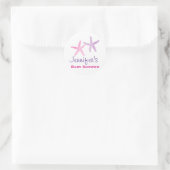 Baby Girl Starfish Simple Shower Stickers (Tasche)