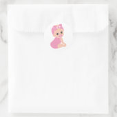Baby Girl Sticker mit Bow & Gold Lock (Tasche)