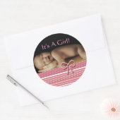 Baby Girl Stickers mit Ihrem Baby Foto (Umschlag)