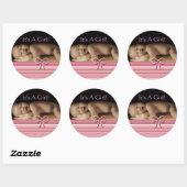 Baby Girl Stickers mit Ihrem Baby Foto (Blatt)