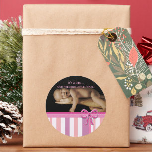 Baby Girl Stickers mit Ihrem Baby Foto