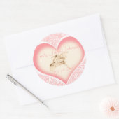 Baby Girl Stickers mit Vintagem Stork (Umschlag)