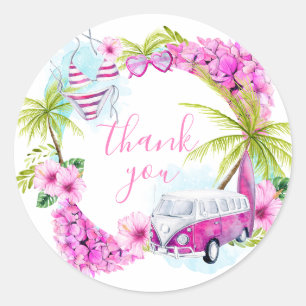 Baby Girl Surf Gevor Vielen Dank Sticker