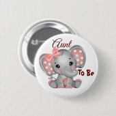 Baby Girl Tante zum Knopf Button (Vorne & Hinten)