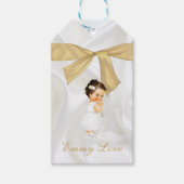 Baby Girl Taufe Christening Gold Cross Geschenkanhänger (Vorderseite)