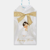Baby Girl Taufe Christening Gold Cross Geschenkanhänger (Vorderseite)