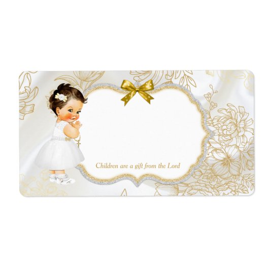 Baby Girl Taufe Christening Gold White (Vorne)