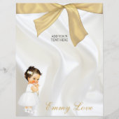 Baby Girl Taufe Christening White Gold (Vorderseite)