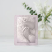 Baby Girl Taufe Einladung (Stehend Vorderseite)