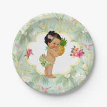 Baby Girl Tropical Hawaiian Luau Hibiskus