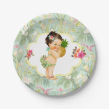 Baby Girl Tropical Hawaiian Luau Hibiskus