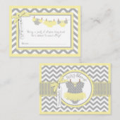 Baby Girl Tutu Diaper Raffle Ticket Begleitkarte (Vorne/Hinten)