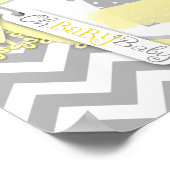 Baby Girl Tutu Zickzack Print Baby Duschbanner Poster (Ecke)