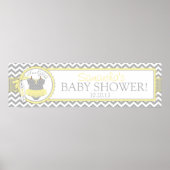 Baby Girl Tutu Zickzack Print Baby Duschbanner Poster (Vorne)