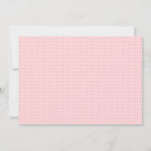 Baby Girl Twins Hübsch in Pink Birth Ankündigung (Rückseite)