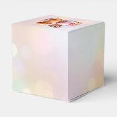 Baby Girl und Apricot Poodle Geschenkschachtel (Rückseite)