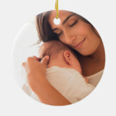 Baby Girl Under Sea Birth Stats Keepake Keramik Ornament (Hinten)