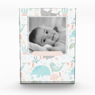 Baby Girl under Sea Foto Block