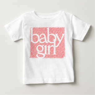 Baby Girl Vintag Pink Floral T - Shirt