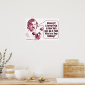 Baby Girl: Was denken sie? Poster (Küche)