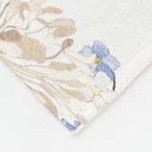 Baby Girl Wildblume Meilenstein Blanket, Lavendel Fleecedecke (Ecke)