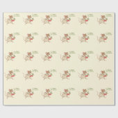 Baby Girl Woodland Animal Shower Geschenkpapier (Flach)