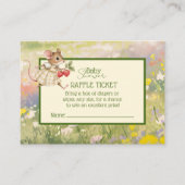 Baby Girl Woodland Tierdusche Visitenkarte (Vorderseite)