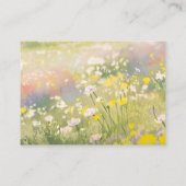 Baby Girl Woodland Tierdusche Visitenkarte (Rückseite)