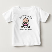 Baby Girl Worlds Best Mama Mütter Day Baby T-shirt (Vorderseite)