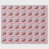 Baby Girl Wrapping Paper Geschenkpapier (Flach)