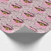 Baby Girl Wrapping Paper Geschenkpapier (Ecke)