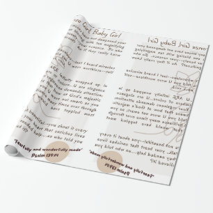 Baby Girl Wrapping Paper - Wrap es auf! Geschenkpapier