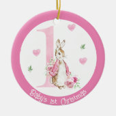 Baby Girl's 1. Weihnachts-Foto Dekoration Rabbit (Vorne)