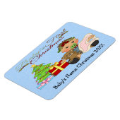 Baby Girl's 1. Weihnachtsmagnete Magnet (Linke Seite)