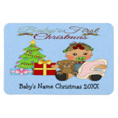 Baby Girl's 1. Weihnachtsmagnete Magnet (Horizontal)