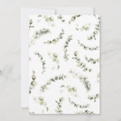 Baby Girl's Dress, Layette, Babydusche Einladung (Rückseite)