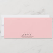 Baby Girl's erstes Geburtstag Jahr Einladung (Rückseite)