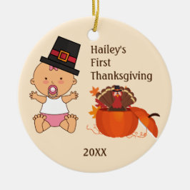 Baby Girl's First Erntedank Ornament