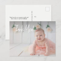Baby Girl's first Geburtstag Danke Foto