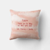 Baby Girls First Valentine's Day Kissen (Rückseite)