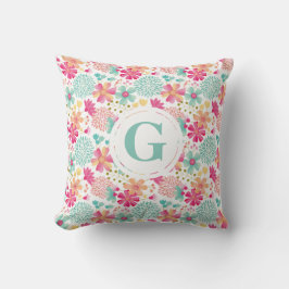 Baby Girls Letter Floral Pattern Kinderzimmer Pill Kissen