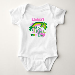 Baby Girl's Personalisiert First St Patricks Day Strampler