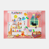 Baby Girl's Playroom Fußmatte (Vorderseite)
